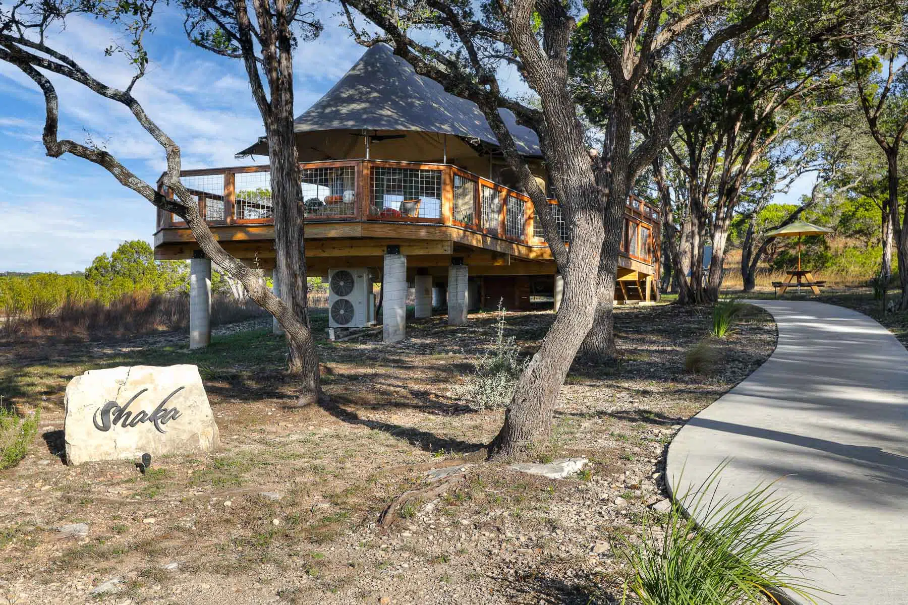 Shaka safari tent at Spoon Mountain Glamping