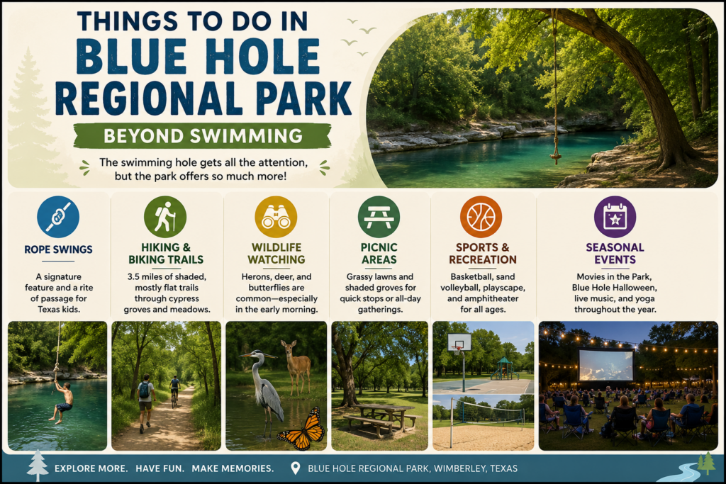 Blue Hole Wimberley: Ultimate 2026 Guide + 5 Best Tips 3 Things to Do in Blue Hole Regional Park Beyond Swimming