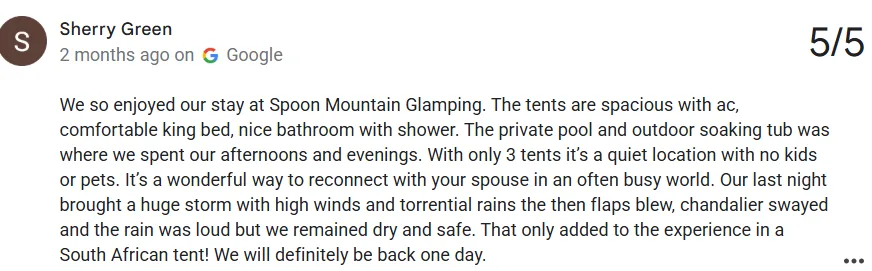 image 4 Spoon Mountain Glamping