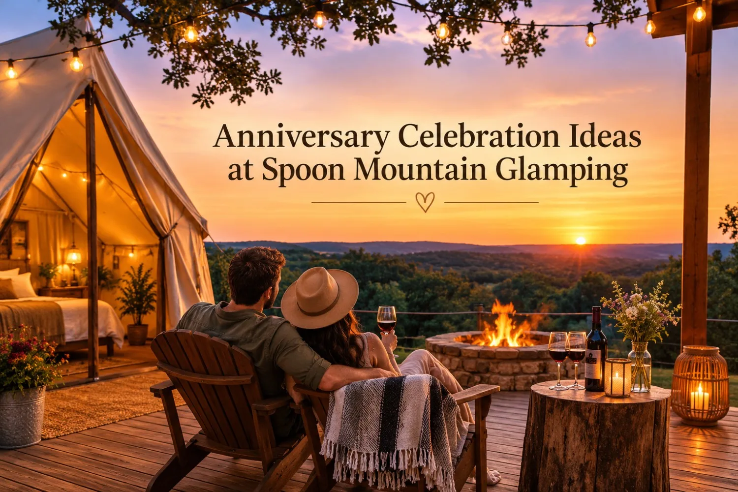 Anniversary Celebration Ideas at Spoon Mountain Glamping