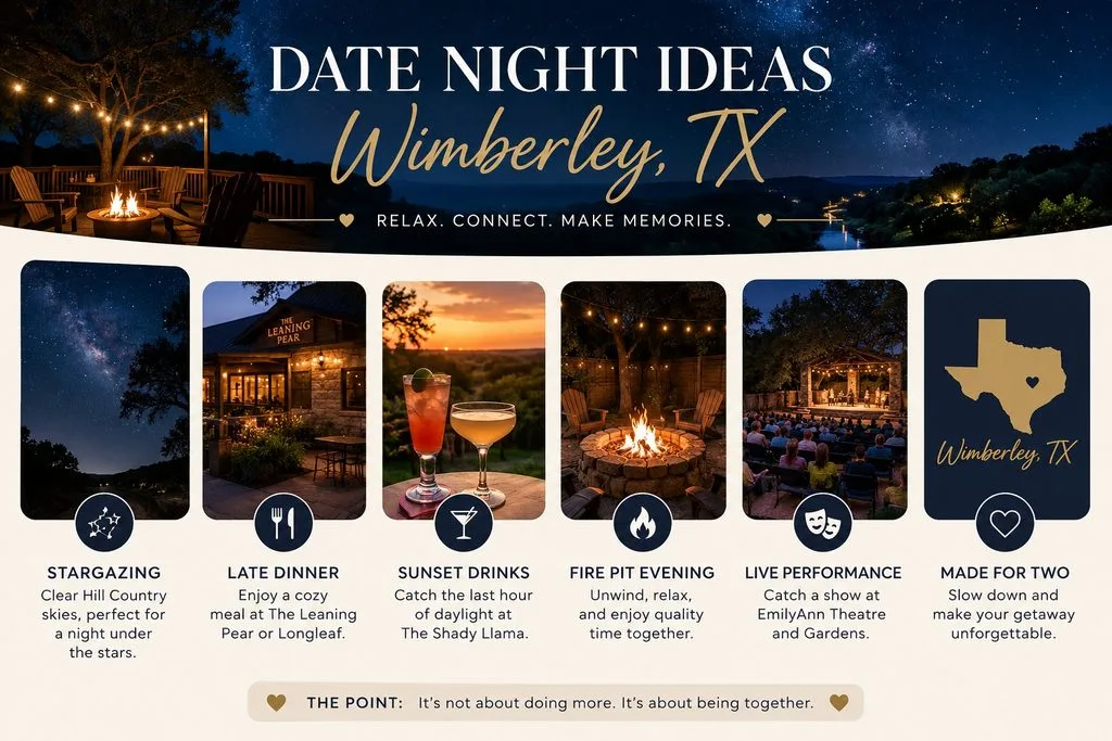 Date Night Ideas Wimberley TX: What to Do After Dark