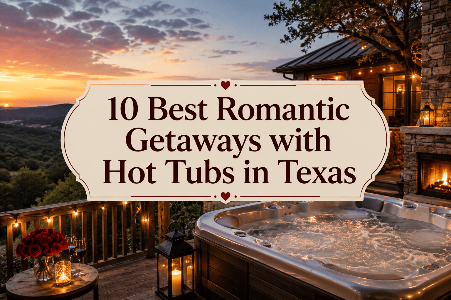 Romantic Getaways with Hot Tubs in Texas