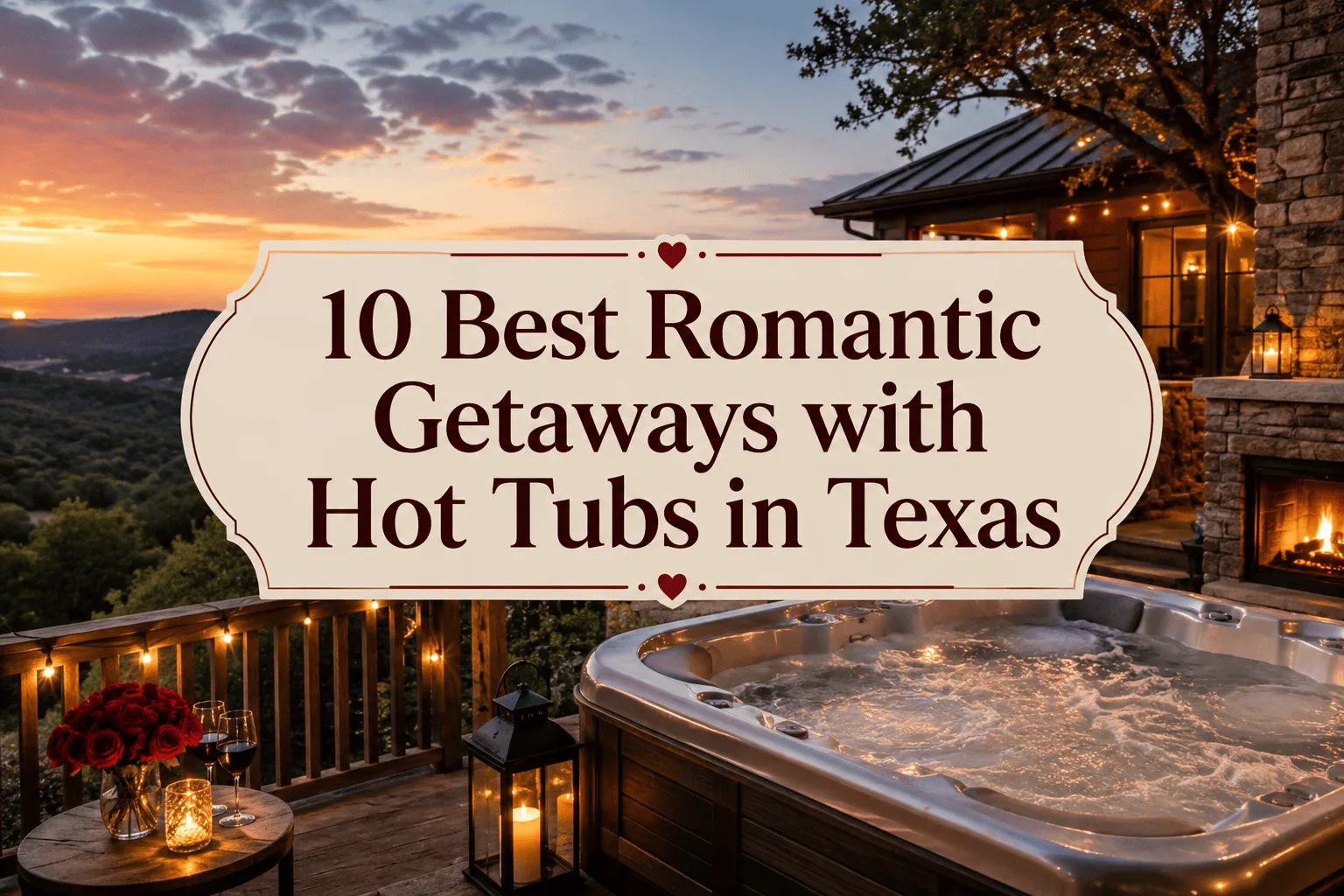 Romantic Getaways with Hot Tubs in Texas