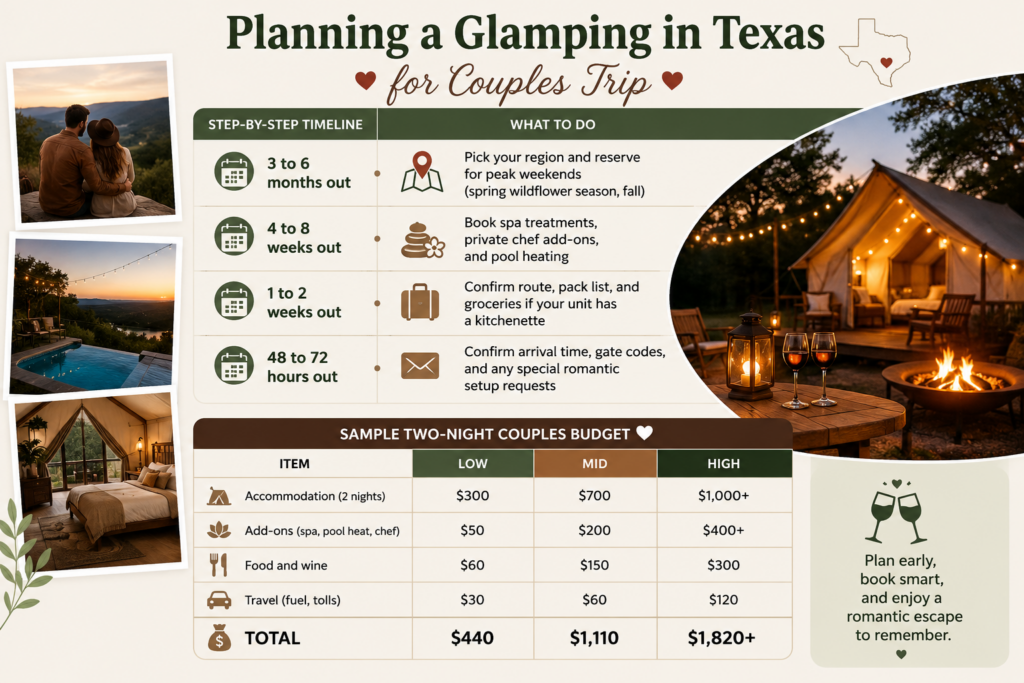 Planning a Glamping in Texas for Couples Trip
