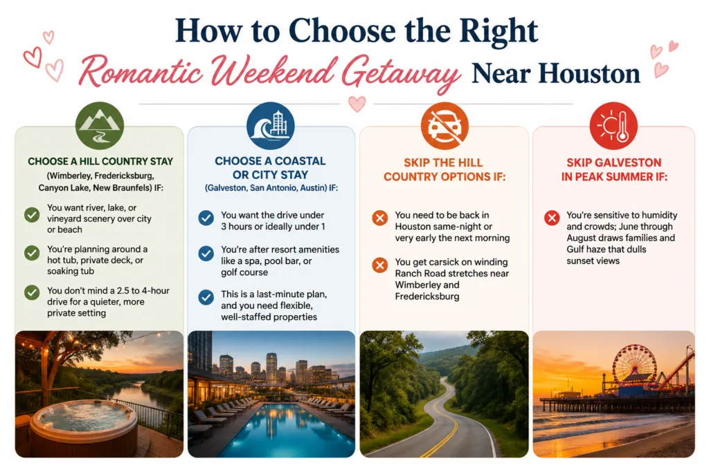10 Romantic Weekend Getaways Near Houston (Owner Picks) 32 How to Choose the Right Romantic Weekend Getaway Near Houston