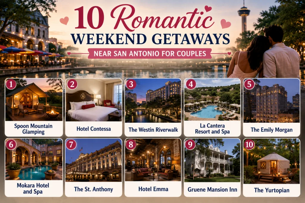 10 Best Romantic Weekend Getaways Near San Antonio for Couples