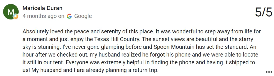 Romantic Weekend Getaways Near Fort Worth: 10 Best 2026 3 image 65 Spoon Mountain Glamping