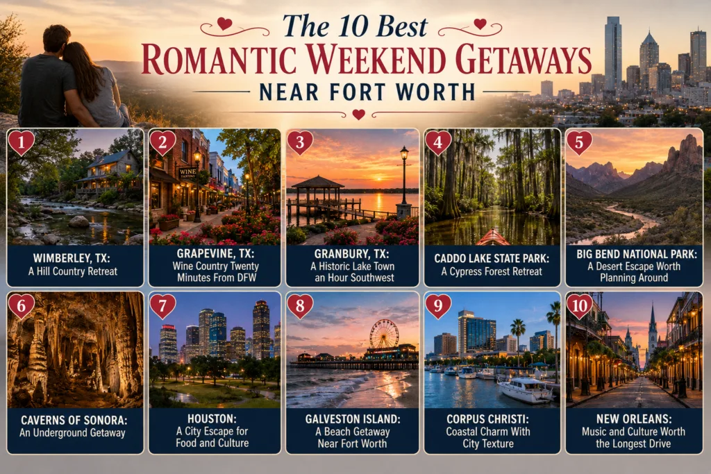 Romantic Weekend Getaways Near Fort Worth: 10 Best 2026 1 The 10 Best Romantic Weekend Getaways Near Fort Worth