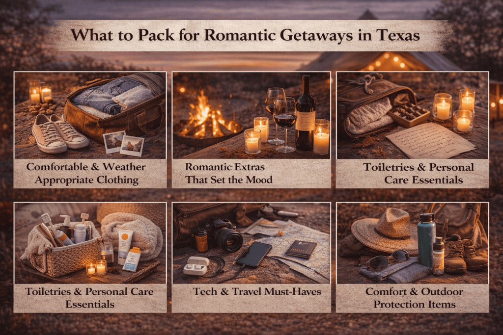What to Pack for Romantic Getaways in Texas