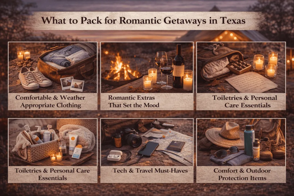 What to Pack for Romantic Getaways in Texas