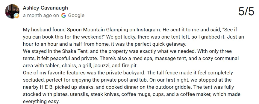 image 10 Spoon Mountain Glamping