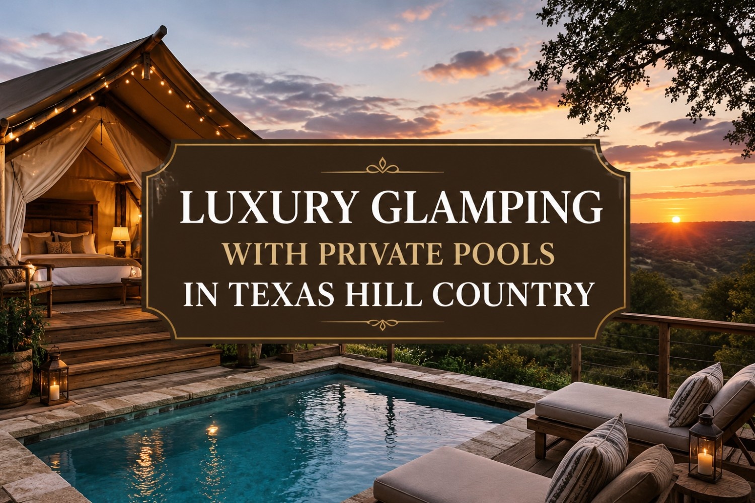 Luxury Glamping with Private Pools in Texas