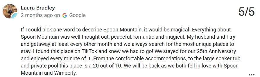 image 71 Spoon Mountain Glamping