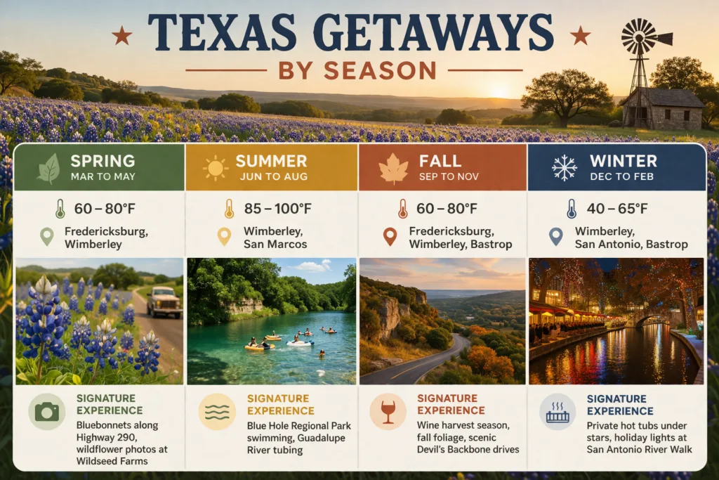 Best Time Of Year For Romantic Getaways From Austin