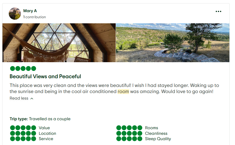 Hot Tub Glamping in Texas: 10 Best Stays, Ultimate 2026 Guide 14 image 141 Spoon Mountain Glamping