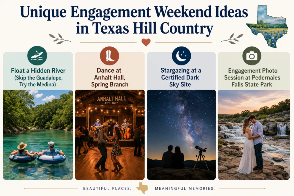 Engagement Weekend Texas Hill Country: 8 Dreamy Ideas 2026 1 Unique Engagement Weekend Ideas in Texas Hill Country