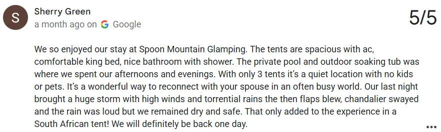 image 58 Spoon Mountain Glamping