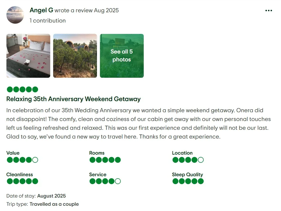 Elopement Weekend Ideas in Wimberley: 7 Dreamy Stays 2026 6 image 6 Spoon Mountain Glamping