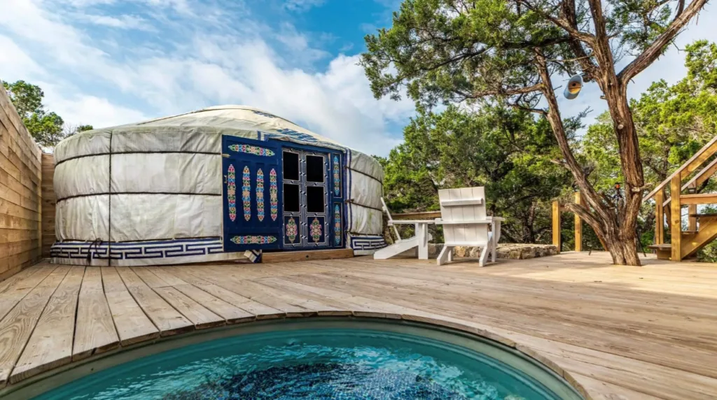 The Yurtopian Hill Country Resort: Best Budget Couples Glamping Near Wimberley