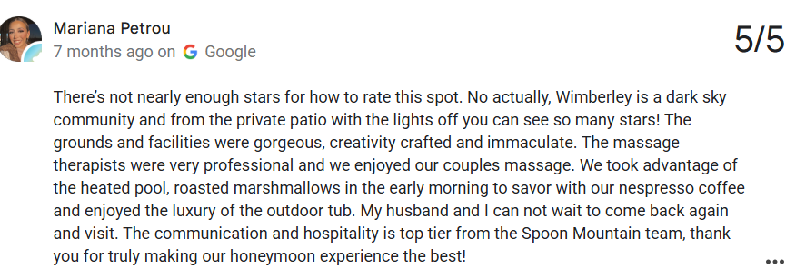 Romantic Weekend Getaways Near Austin: 10 Seasonal Picks (2026 Guide) 2 image 72 Spoon Mountain Glamping