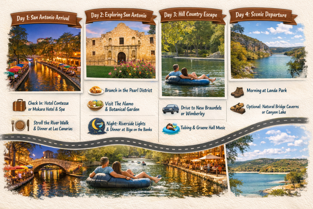Best 2-Night vs 3-Night Romantic Getaways in Texas 4 3-Night Romantic Getaway: San Antonio + Hill Country Extension