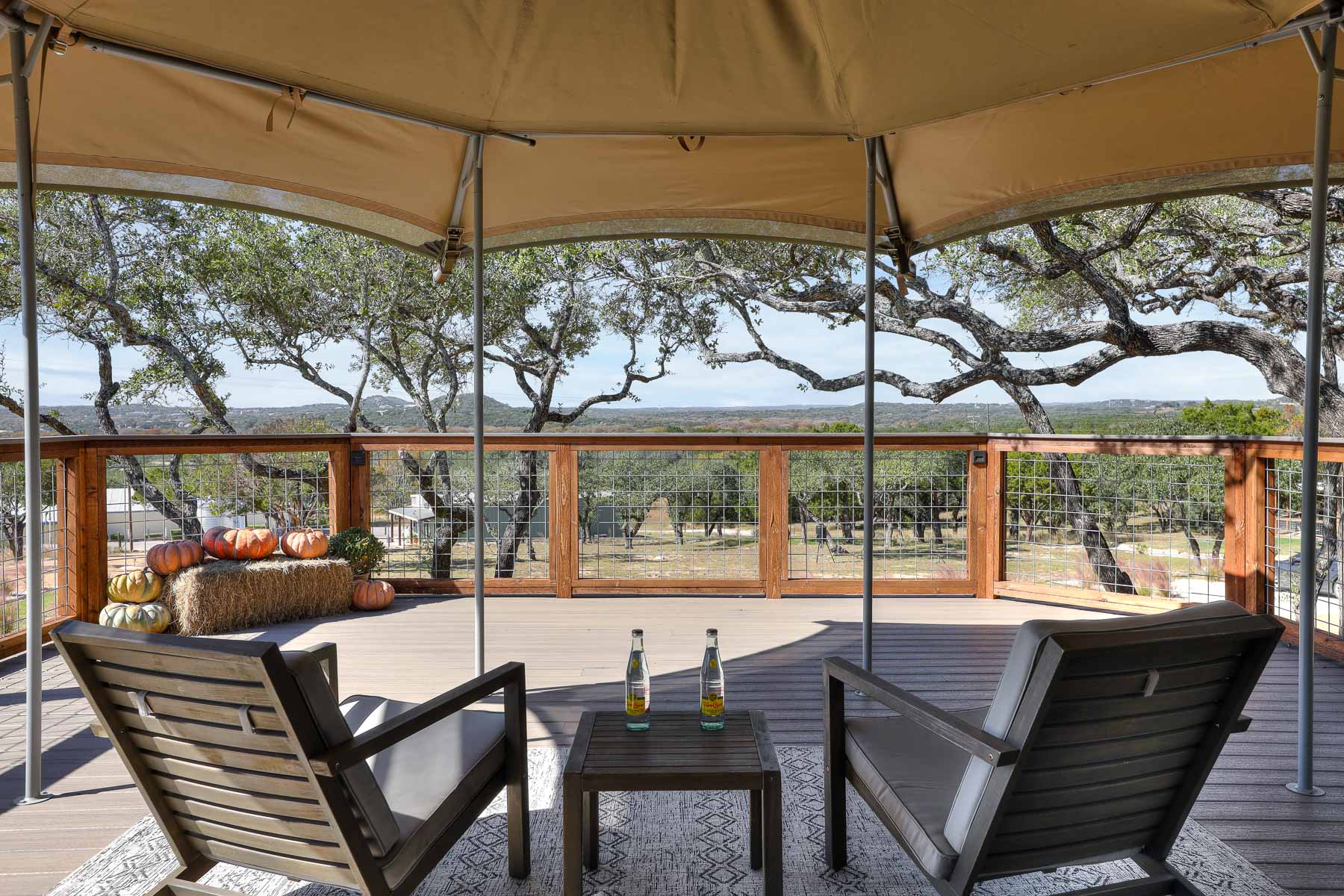 Kingfisher safari tent at Spoon Mountain Glamping in the Texas Hill Country